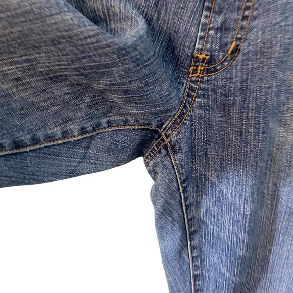 Motherhood Maternity Flare Distressed Pull-on Stretch Jeans Blue‎ Women Medium - Picture 7 of 8